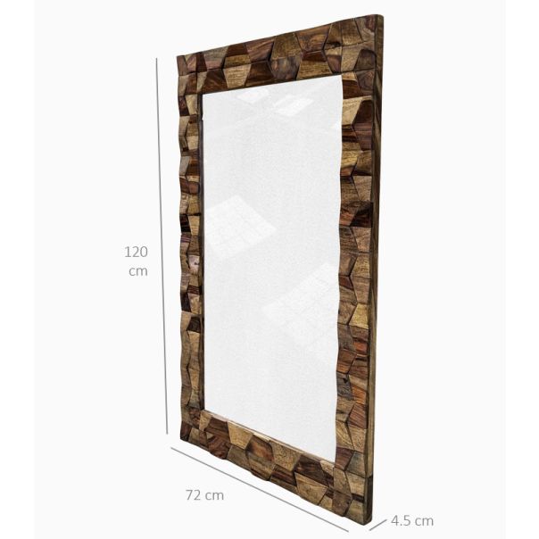 SUNČEVA DOLINA Ogledalo Sweet / puno ružino drvo - HN1500