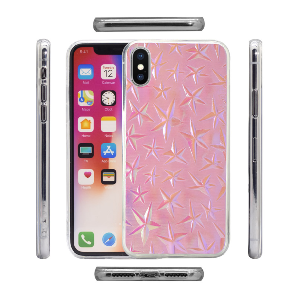 Maska za Samsung S10 Plus/ G975 Hologram 3D Star roze - 035796