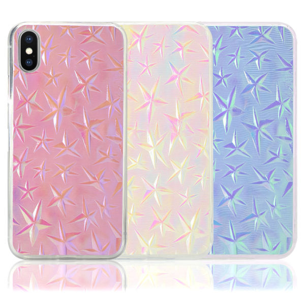 Maska za Samsung S10 Plus/ G975 Hologram 3D Star roze - 035796