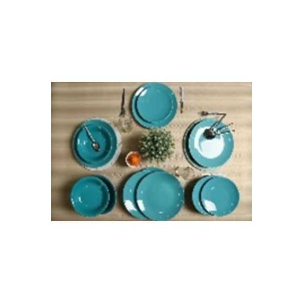 KUTAHYA Harlek Set keramičkih tanjira 18/1 plavi - HR18YS142892