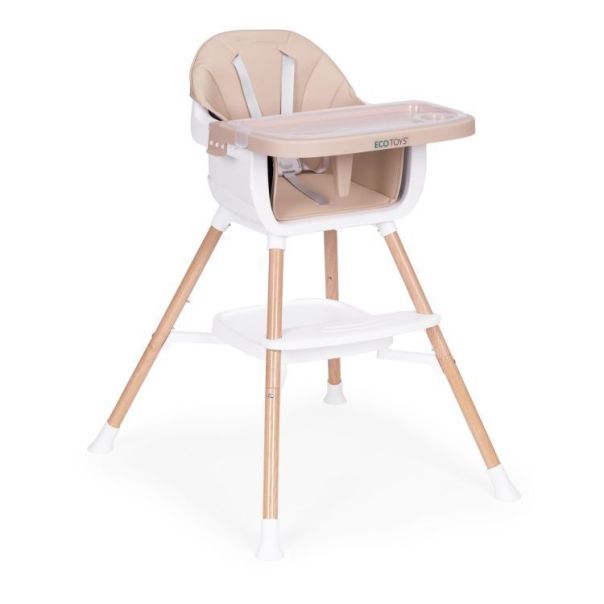 ECO TOYS Hranilica za bebe 2u1, bež - HC508 BEIGE