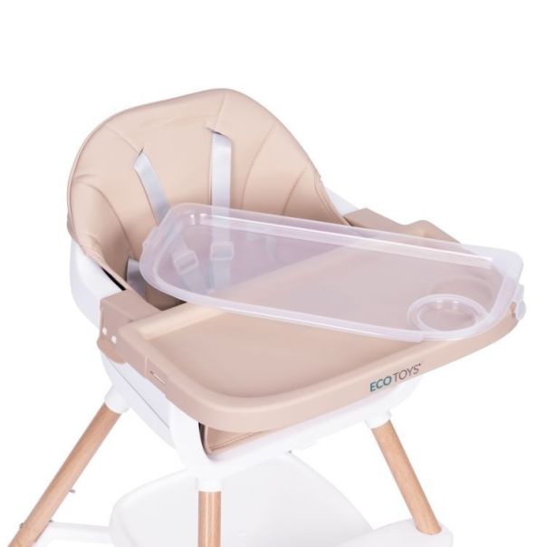 ECO TOYS Hranilica za bebe 2u1, bež - HC508 BEIGE