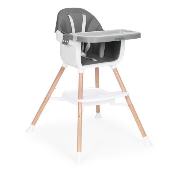 ECO TOYS Hranilica za bebe 2u1, siva - HC508 GREY