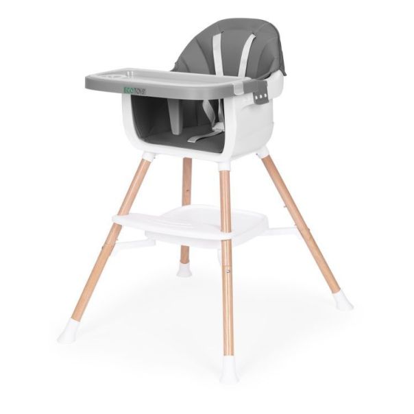 ECO TOYS Hranilica za bebe 2u1, siva - HC508 GREY