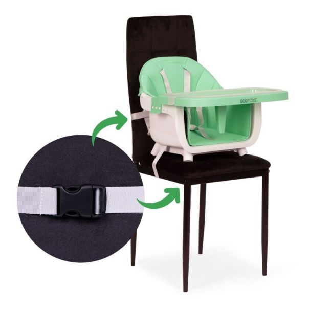 ECO TOYS Hranilica za bebe 2u1, zelena - HC508 GREEN