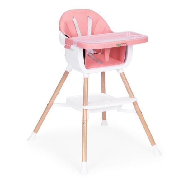 ECO TOYS Hranilica za bebe 2u1, pink - HC508 PINK