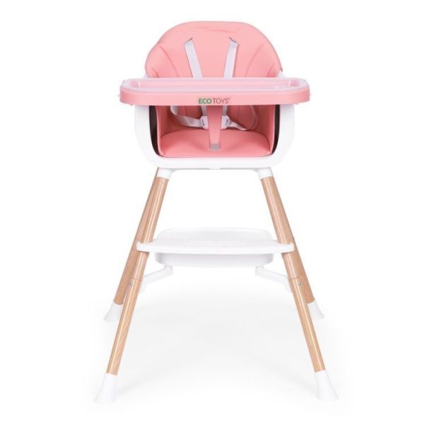 ECO TOYS Hranilica za bebe 2u1, pink - HC508 PINK