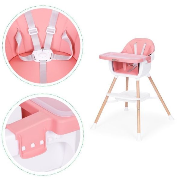 ECO TOYS Hranilica za bebe 2u1, pink - HC508 PINK