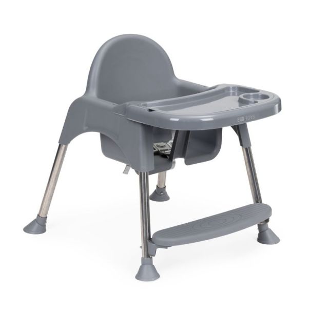 ECO TOYS Hranilica za bebe 2u1, siva - HC-135 GRAY