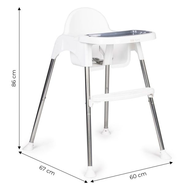 ECO TOYS Hranilica za bebe 2u1, bela - HC-135 WHITE