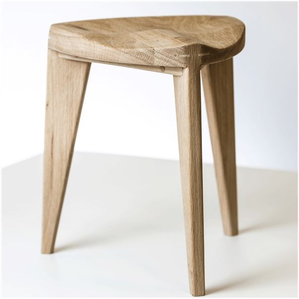 MEDA FURNITURE Hoklica Oku Ho L - hrast 45 cm - HrastL45izd