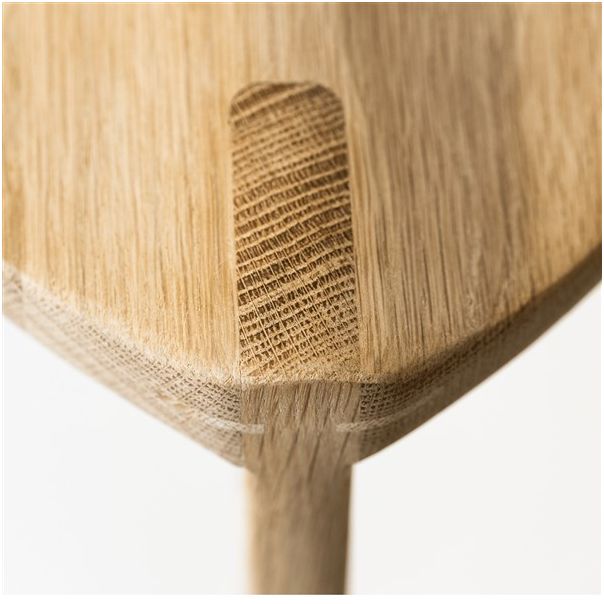 MEDA FURNITURE Hoklica Oku Ho L - hrast 45 cm - HrastL45izd