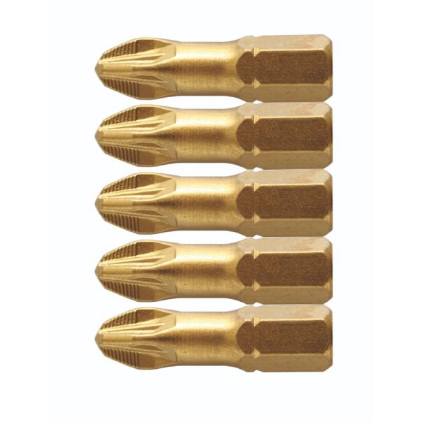 HOGERT Bit PZ3 25 mm hrapav prihvat presvučen titanom tanak blister 5 kom - HT1S386