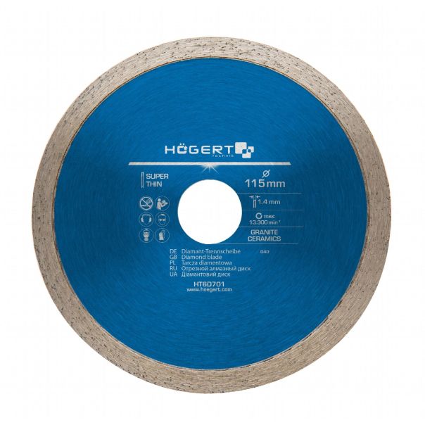 HOGERT Rezni dijamantski disk 115 mm - HT6D701