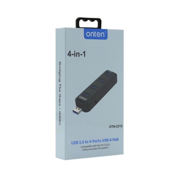 Hub USB 3.0 sa 4 porta (3x USB 2.0 480Mbps + 1x USB 3.0 1Gbps) (OTN-2312) Onten - EP2922856