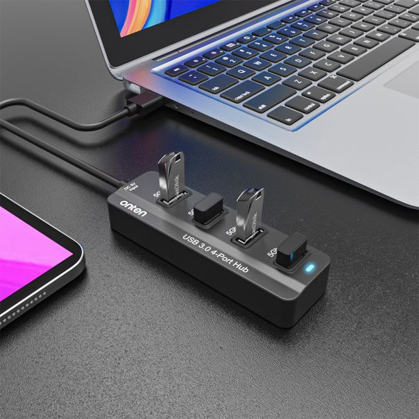 Hub USB 3.0 sa 4 porta USB 3.0/USB 3.2 Gen 1 5G 1m (OTN-5305) Onten - EP2922835