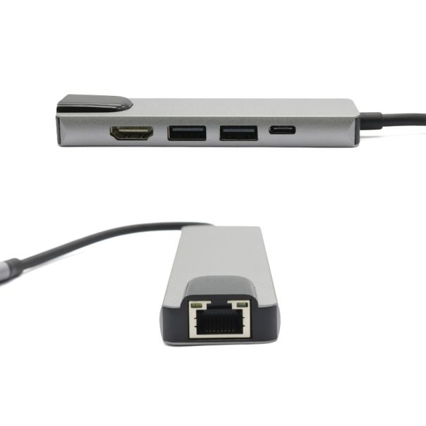 Hub Type-c na HDMI Type C 2xUSB3.0 LAN (5 u 1) - EP2992156