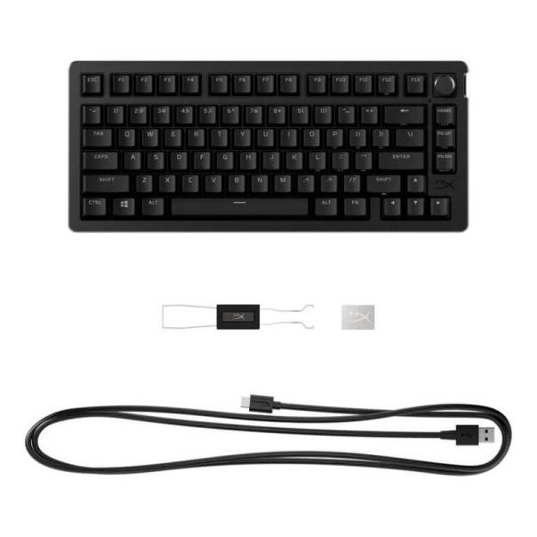 HYPERX Gejmerska tastatura Alloy Rise 75 Wireless, crna - 91Y91AA