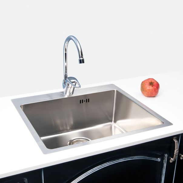 METALAC INKO Sudopera inox usadna Ideal 400B sa sifonom fi 90 - 362630