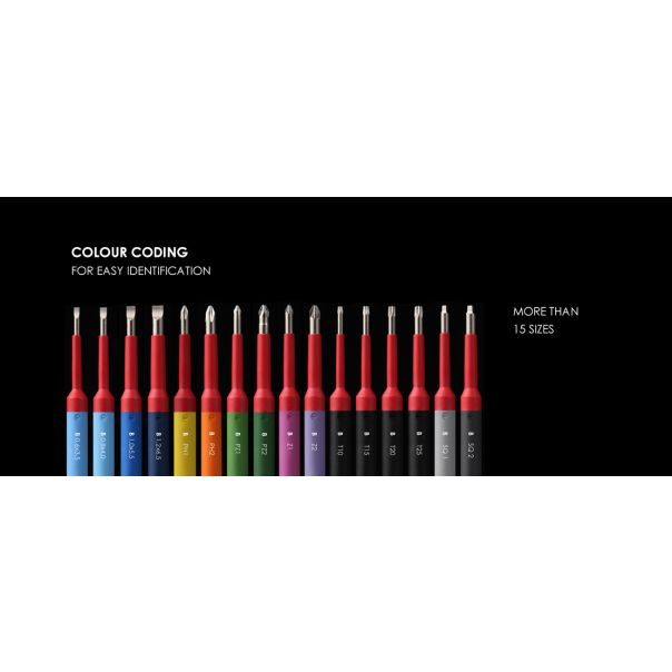 Felo VDE Safety Bit 1000V Pozidriv PZ2 x 115 03102590 - 03102590