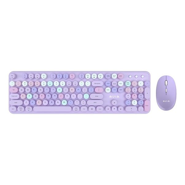Tastatura i mis Aula AC306 Purple combo, bezicna 2.4G - EP2895870