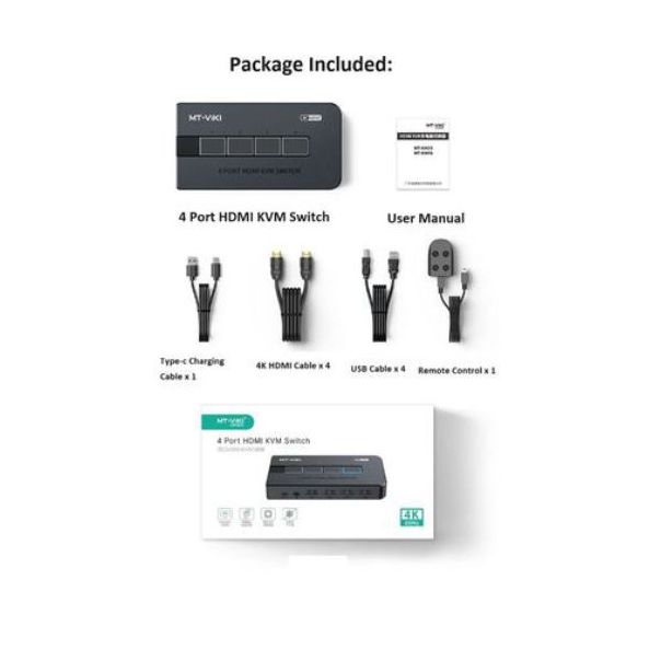 KVM Switch MT-Viki HDMI 4-Port - EP3063710