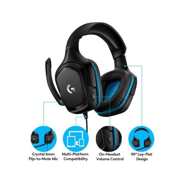 Slusalice sa mikrofonom Logitech G432 981-000770 - EP2950502