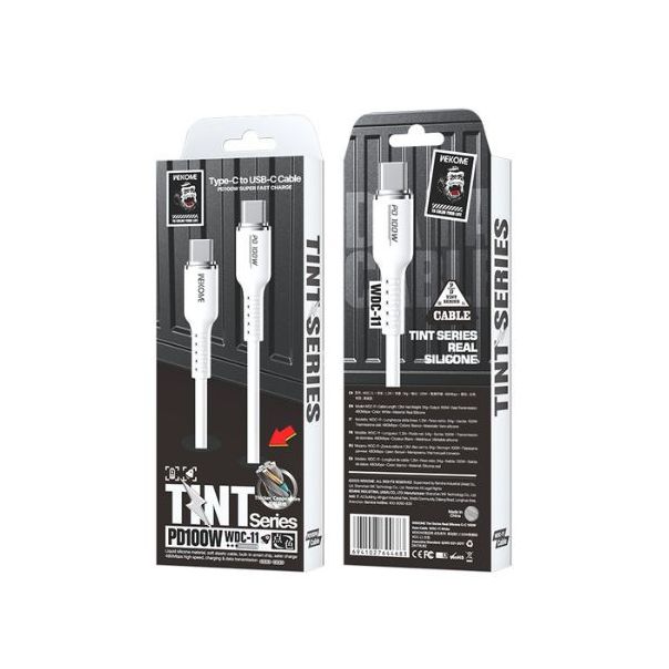 Kabl WEKOME WDC-11 USB-C 1.2m White 100W - EP2942127