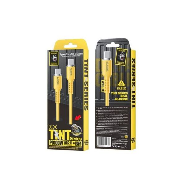 Kabl WEKOME WDC-11 USB-C 1.2m Yellow 100W - EP2941284