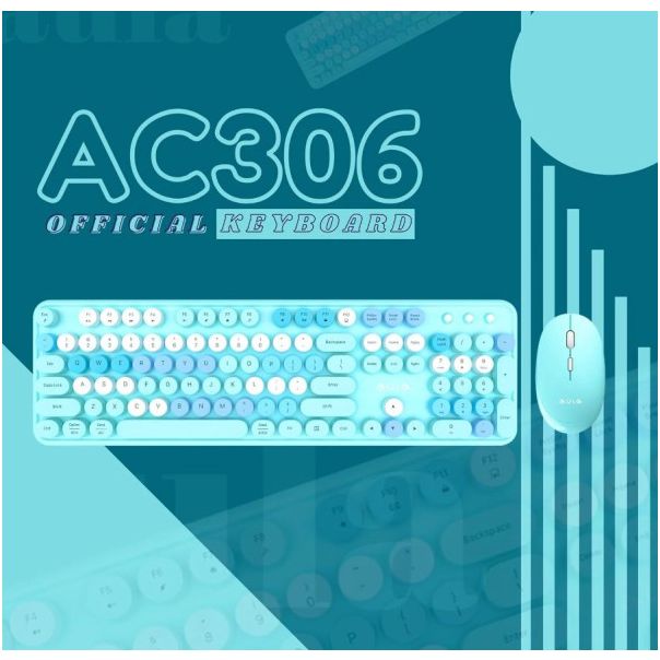 Tastatura i mis Aula AC306 Blue combo, bezicna 2.4G - EP2895574