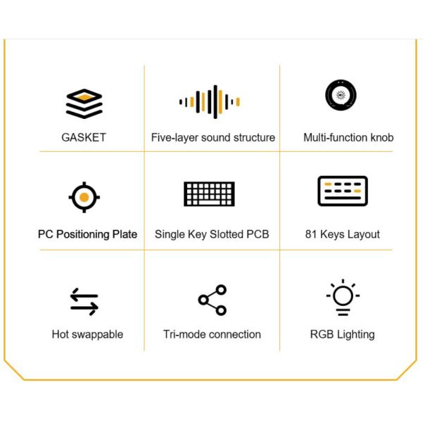 Tastatura AULA AU75 mehanicka Black/Orange - EP2895265