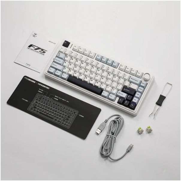 Tastatura AULA AU75 mehanicka SEA SALT BLUE - EP2895139