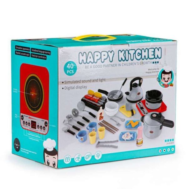 ECO TOYS Igračka za decu set za kuvanje, 40 delova - HC485972