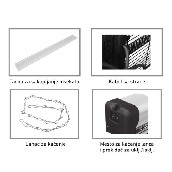 PROSTO Električna zamka za insekte Prosto IKA 11-40 - TR553BossCom