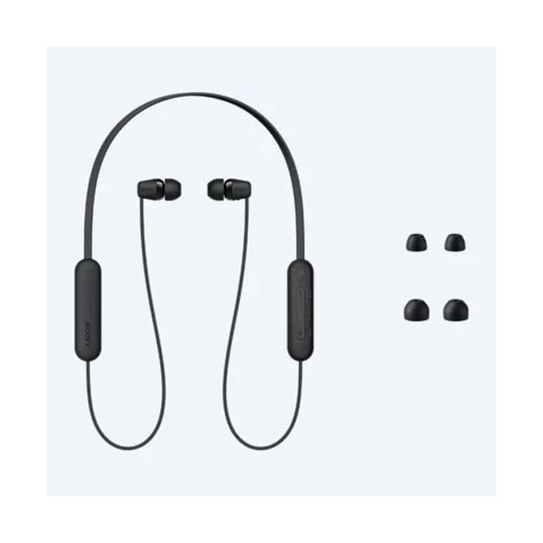 SONY Bežične bubice WI-C100B, crna - WIC100B.CE7