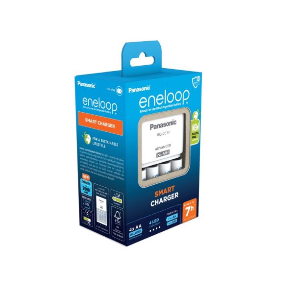 PANASONIC Eneloop AA K-KJ17MCD40E 23005 - Punjač za baterije sa 4 punjive baterije - 1700074
