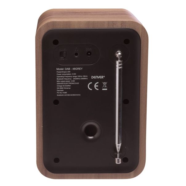 DENVER Radio prijemnik DAB-48, drvo - 153298
