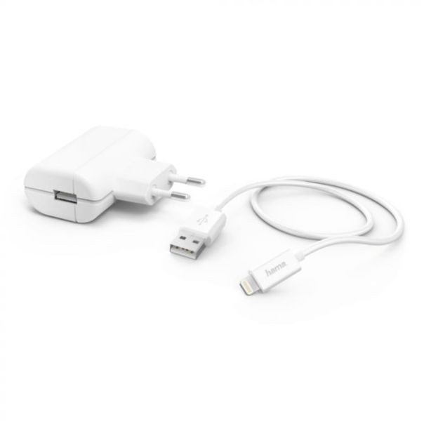 HAMA Kućni punjač za iPhone, MFI, Premium 2,4A, bela - 183265