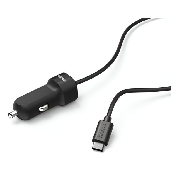 HAMA Auto punjač USB Tip-C, 3A, crna - 173618-1