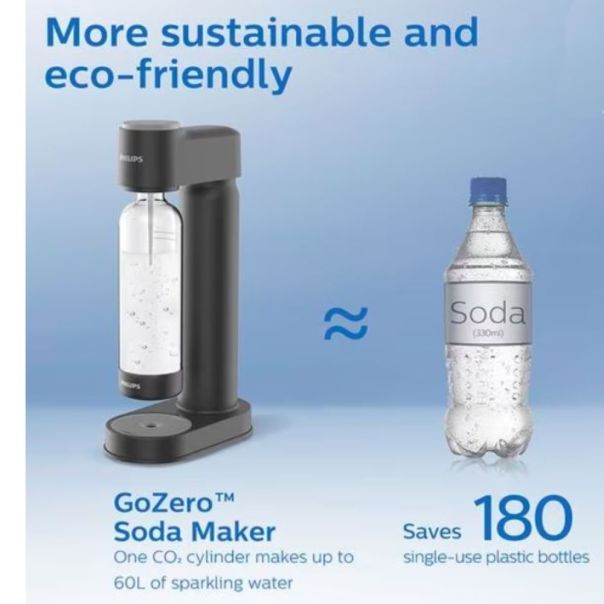 PHILIPS Aparat za soda vodu GoZero Lite ADD4901BK/10 - 20691