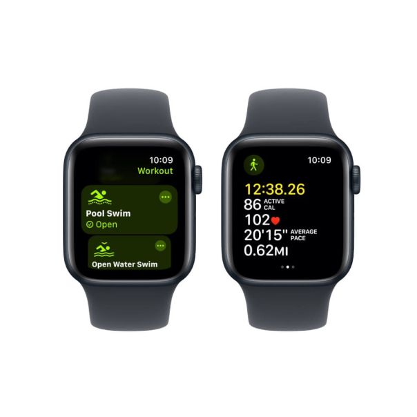 APPLE Pametni sat SE 2024 40mm GPS Midnight Case/Midnight sport band, S/M - 1780099
