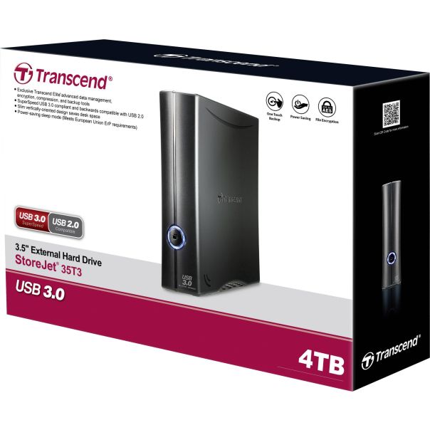 TRANSCEND Eksterni hard disk HDD 4TB TS4TSJ35T3, crna - 045964