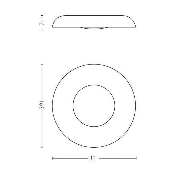 PHILIPS Plafonjera STILL HUE, crna - 18182-1