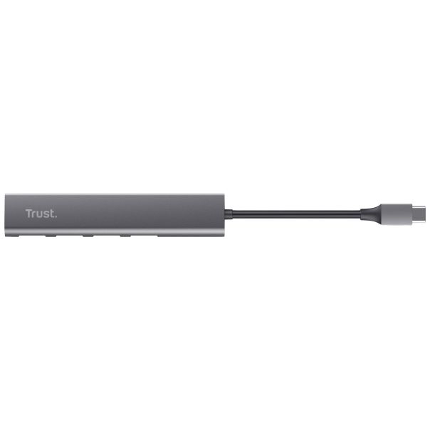 TRUST USB Hub Halyx USB-3.2, siva - 24948