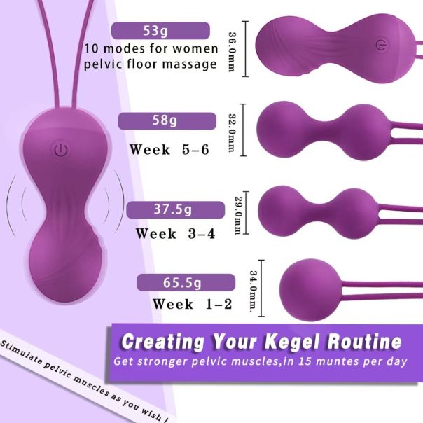 Set kegel kuglica + vibro jaje na daljinski - EP3135304