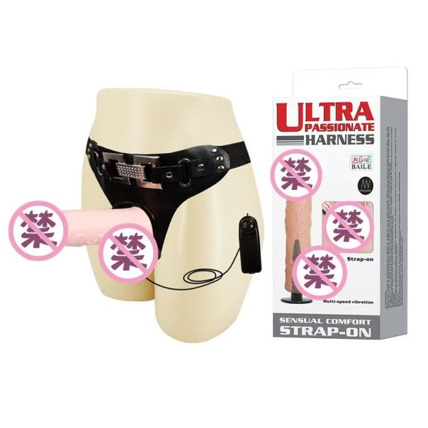 Strap-on pojas sa realističnim nastavkom i vibracijom - EP3175332