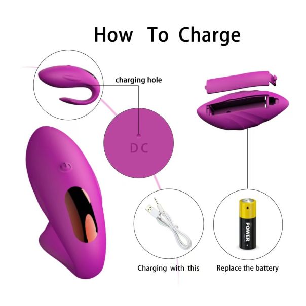 Parni vibrator sa daljinskim (MELO) LJUBIČASTI - EP3135307