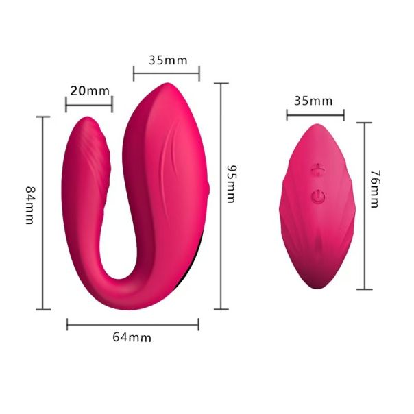 Parni vibrator sa daljinskim (MELO) LJUBIČASTI - EP3135307