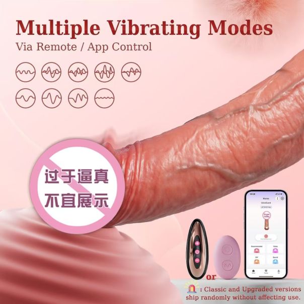Vibrirajuća realistična navlaka i produžetak za penis (daljinski/app) - EP3175377