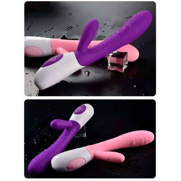 Zeka vibrator sa reljefnim perlicama (23 cm) - EP3175461